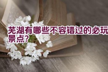 芜湖有哪些不容错过的必玩景点？