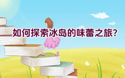 如何探索冰岛的味蕾之旅？插图