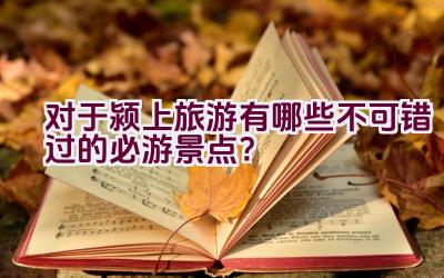 对于颍上旅游有哪些不可错过的必游景点？插图