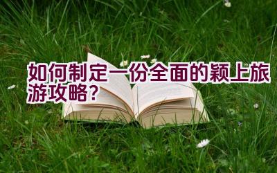 如何制定一份全面的颖上旅游攻略？